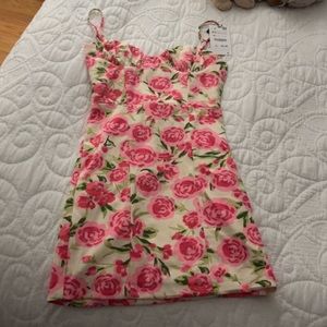 Zara floral mini dress